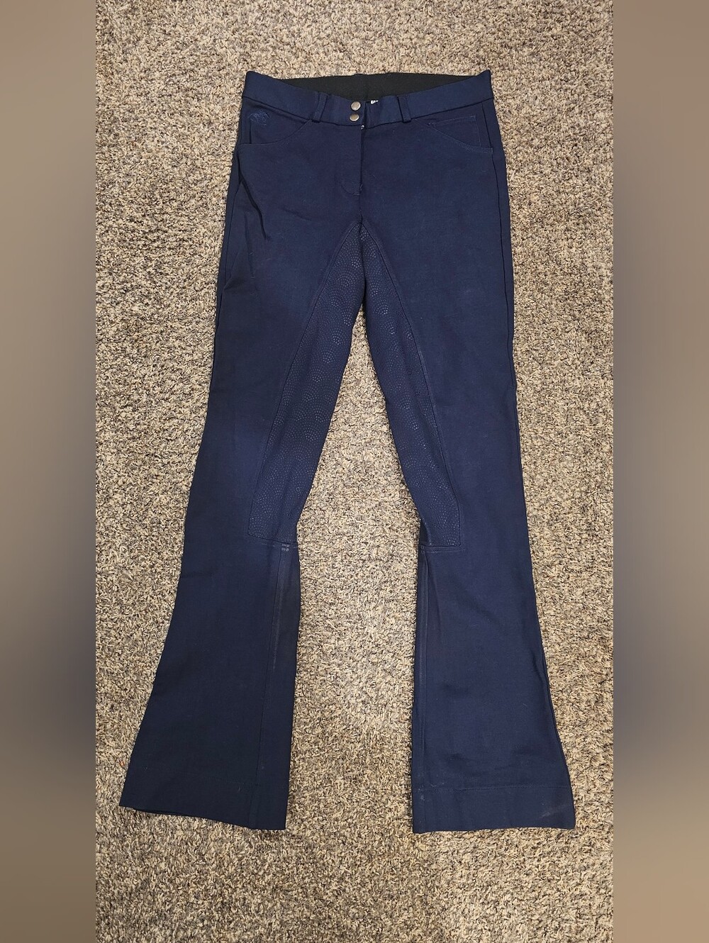 PIPER by SmartPak Mid/High Rise Full Seat Bootleg Riding Breeches  Blue 32 long